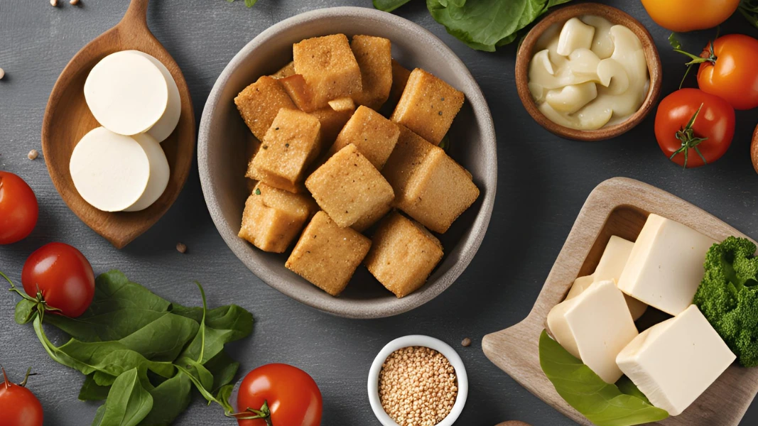 A bowl of stir-fried tofu and vegetables, perfect for a low-point Weight Watchers meal